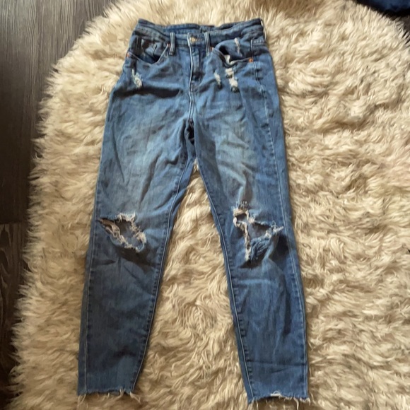 High rise ankle cropped jeans - Picture 1 of 3